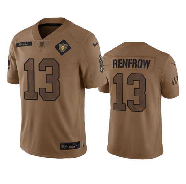 Men's Las Vegas Raiders #13 Hunter Renfrow 2023 Brown Salute To Service Limited Football Stitched Jersey Dyin,We sell and wholesale Men's Las Vegas Raiders #13 Hunter Renfrow 2023 Brown Salute To Service Limited Football Stitched Jersey Dyin on line form chian!